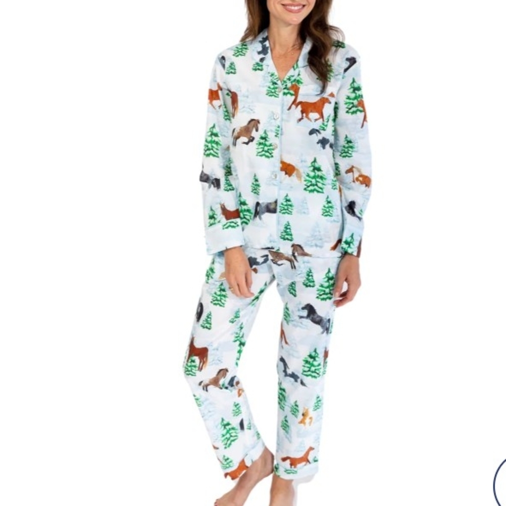 Sant And Abel Wild Horse Skydog Wild & Free Pajama Set, Size L